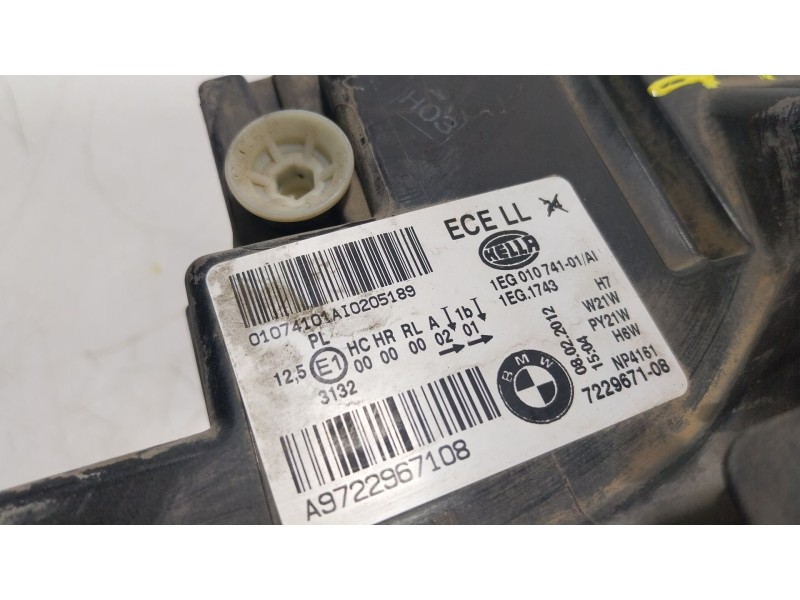 Recambio de faro izquierdo para bmw 1 (f20) 116 d referencia OEM IAM   722967108