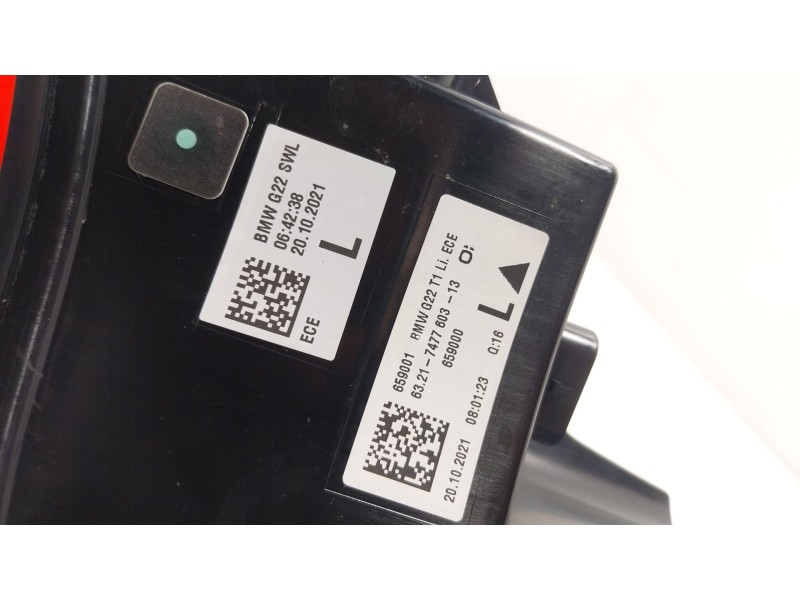 Recambio de piloto trasero izquierdo para bmw 4 gran coupe (g26) 420 d mild-hybrid xdrive referencia OEM IAM 63217477603 6321747