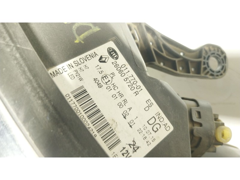 Recambio de faro izquierdo para renault kadjar (ha_, hl_) 1.2 tce 130 referencia OEM IAM  260605720R 