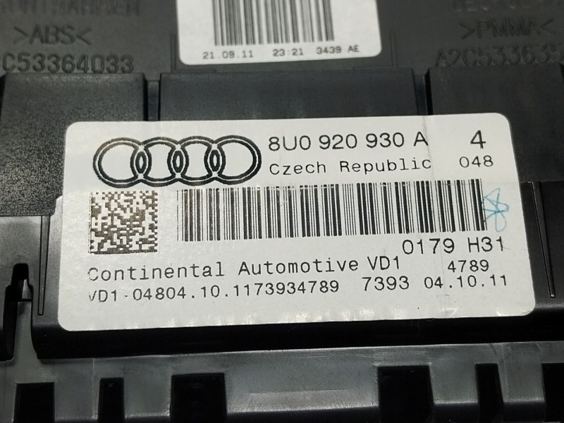 Recambio de cuadro instrumentos para audi q3 (8ub, 8ug) 2.0 tdi quattro referencia OEM IAM  8U0920930A 