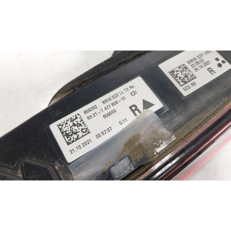 Recambio de piloto trasero derecho interior para bmw 4 gran coupe (g26) 420 d mild-hybrid xdrive referencia OEM IAM 63217477608 