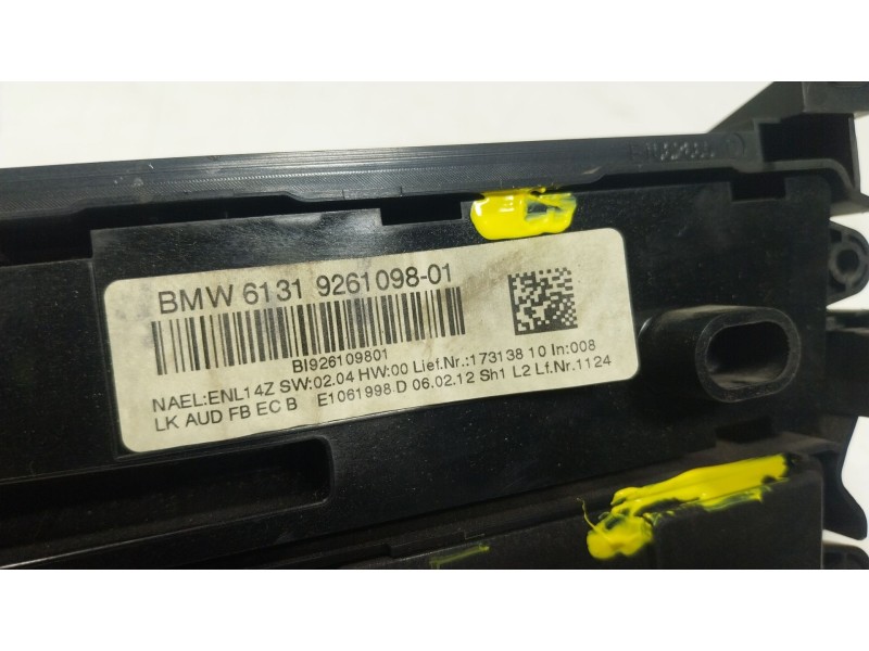 Recambio de mando climatizador para bmw 1 (f20) 116 d referencia OEM IAM  6131926109801 