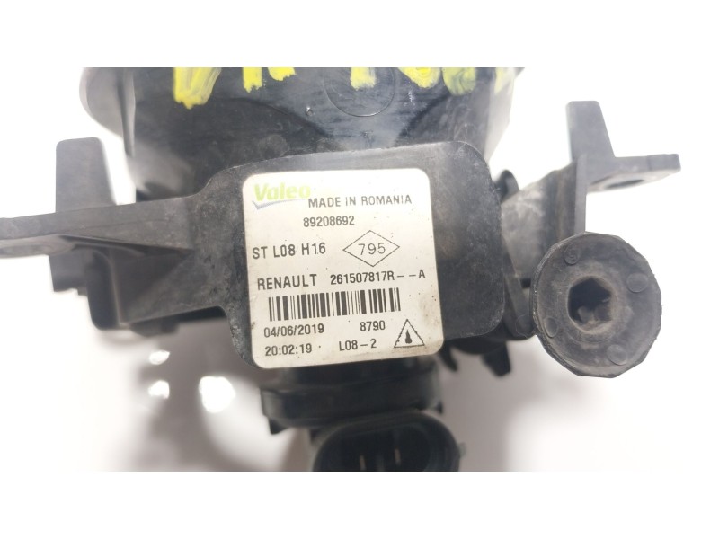 Recambio de faro antiniebla derecho para dacia dokker furgoneta/monovolumen 1.6 referencia OEM IAM  261507817R 