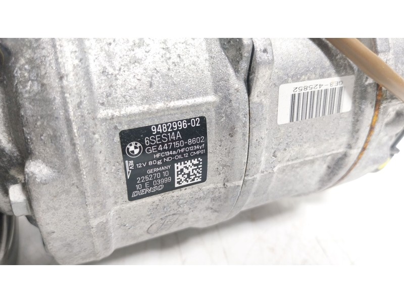 Recambio de compresor aire acondicionado para bmw 4 gran coupe (g26) 420 d mild-hybrid xdrive referencia OEM IAM 64529482996 948