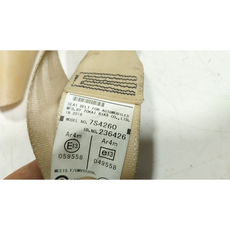 Recambio de cinturon seguridad trasero izquierdo para toyota land cruiser prado (_j15_) 2.8 d-4d (gdj150_, gdj155_, gdj150) refe