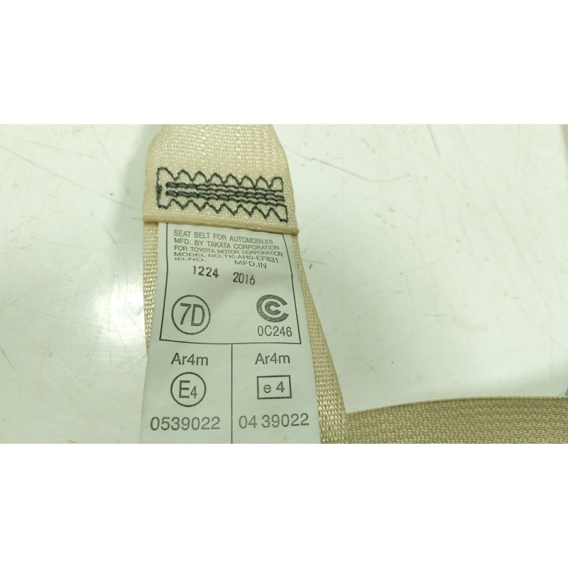 Recambio de cinturon seguridad trasero izquierdo para toyota land cruiser prado (_j15_) 2.8 d-4d (gdj150_, gdj155_, gdj150) refe