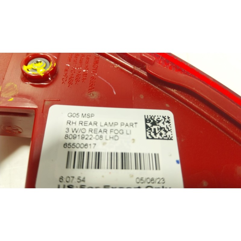 Recambio de piloto trasero antiniebla derecho para bmw x7 (g07) xdrive 40 d mild-hybrid referencia OEM IAM  809192208 