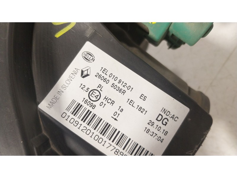 Recambio de faro izquierdo para renault zoe (bfm_) zoe (bfmc, bfmd) referencia OEM IAM  260605036R 