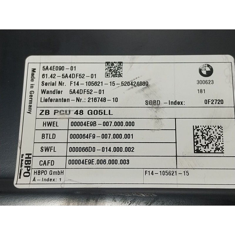 Recambio de convertidor de voltaje para bmw x7 (g07) xdrive 40 d mild-hybrid referencia OEM IAM  61425A40DF5201 