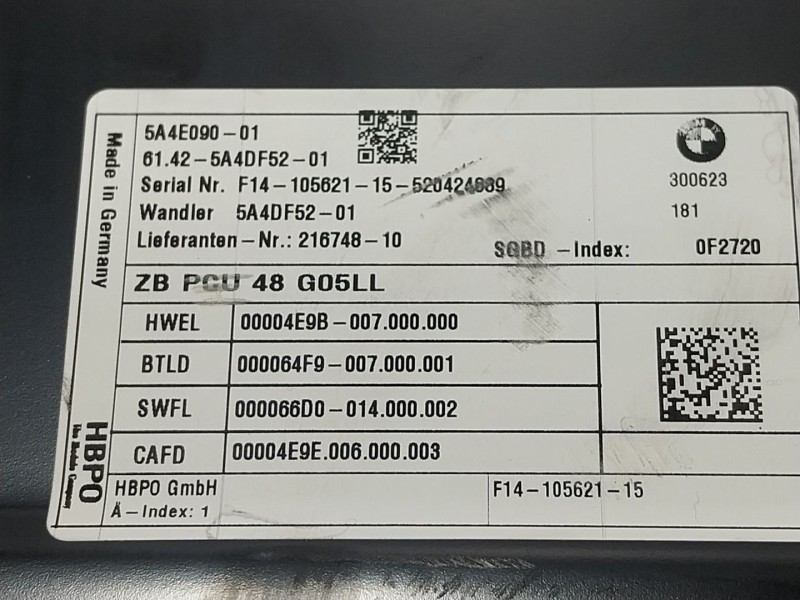 Recambio de convertidor de voltaje para bmw x7 (g07) xdrive 40 d mild-hybrid referencia OEM IAM  61425A40DF5201 