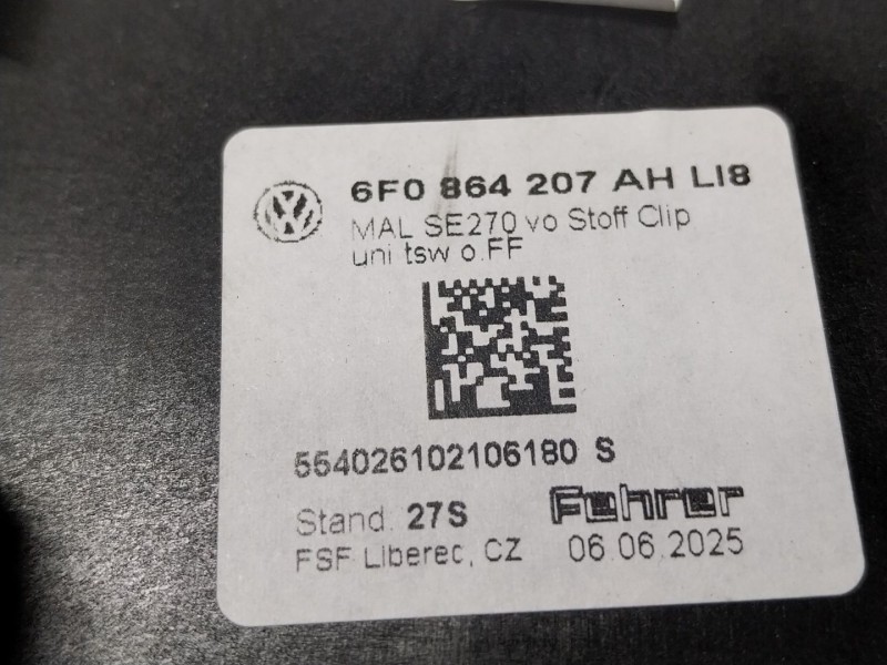 Recambio de apoyabrazos central para seat ibiza v (kj1, kjg) 1.0 tsi referencia OEM IAM  6F0864207AH 