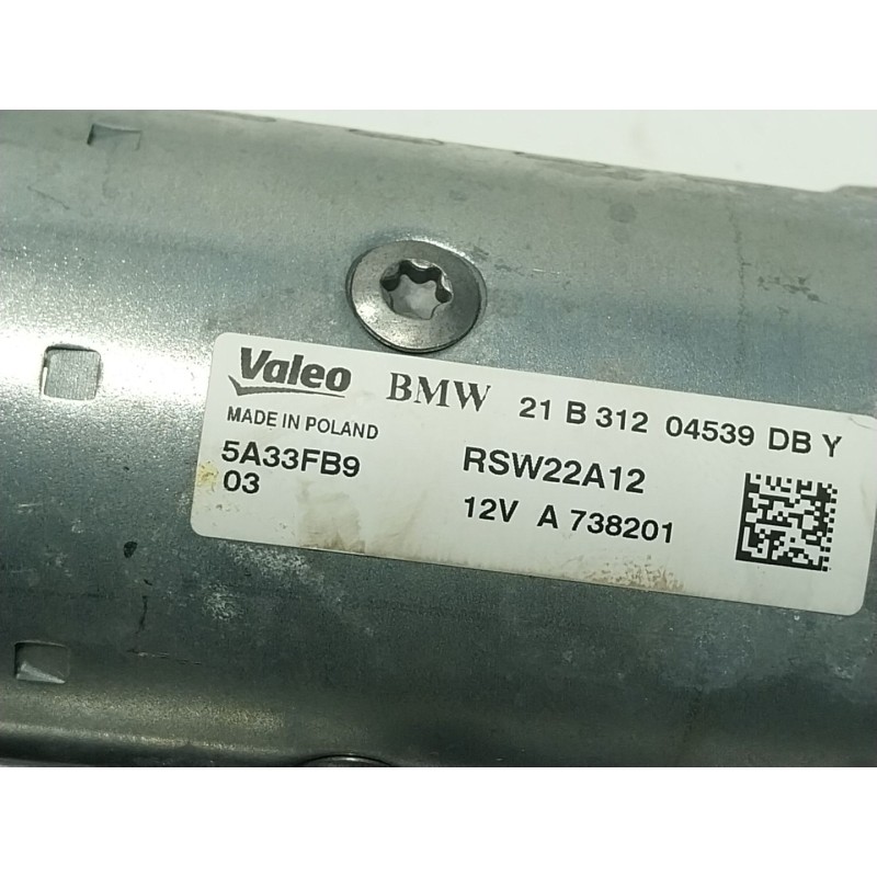 Recambio de motor arranque para bmw 5 (g30, f90) 530 i mild-hybrid xdrive referencia OEM IAM 12419847303 5A33FB903 