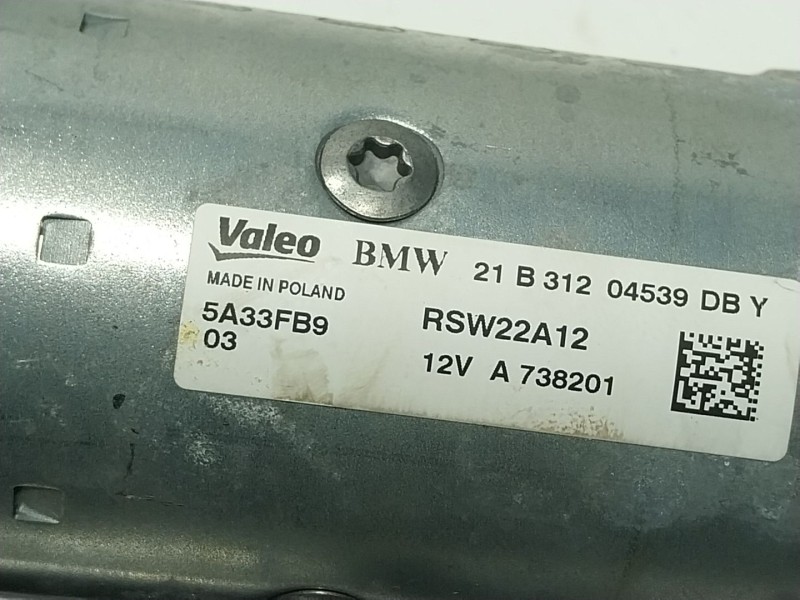 Recambio de motor arranque para bmw 5 (g30, f90) 530 i mild-hybrid xdrive referencia OEM IAM 12419847303 5A33FB903 