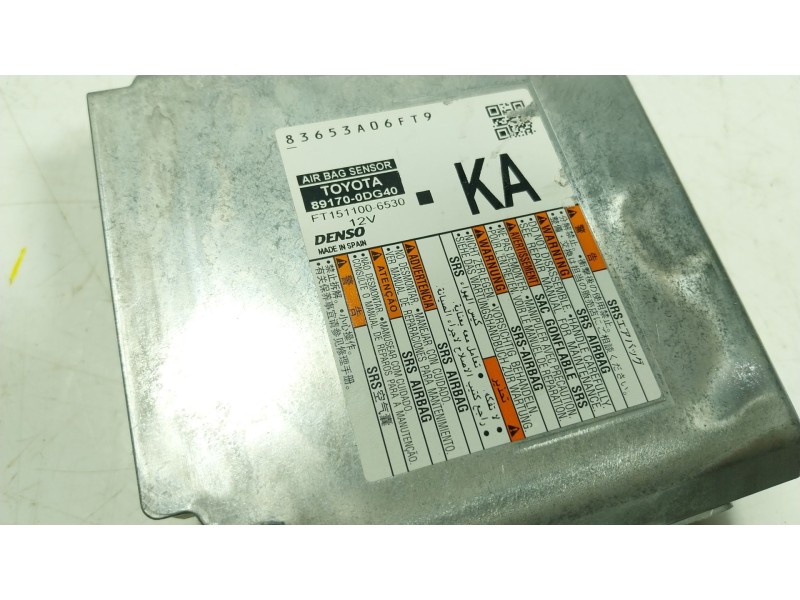Recambio de centralita airbag para toyota yaris cross (mxp_) 1.5 hybrid (mxpj10) referencia OEM IAM 891700DG40 891700DG40 