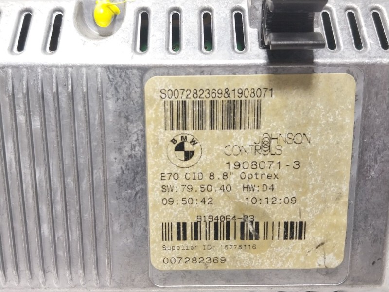 Recambio de pantalla multifuncion para bmw x5 (e70) 3.0 d referencia OEM IAM 65509194064  91906403
