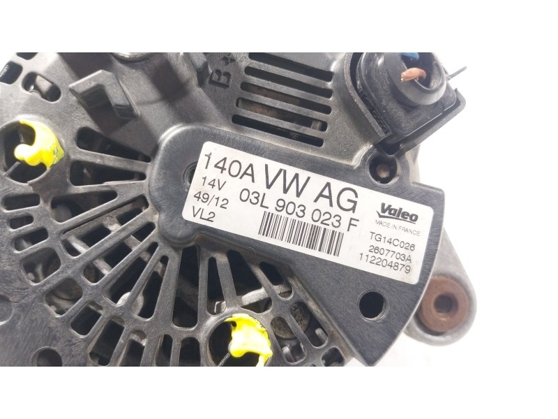 Recambio de alternador para volkswagen polo v (6r1, 6c1) 1.6 tdi referencia OEM IAM 03L903023F 03L903023F 