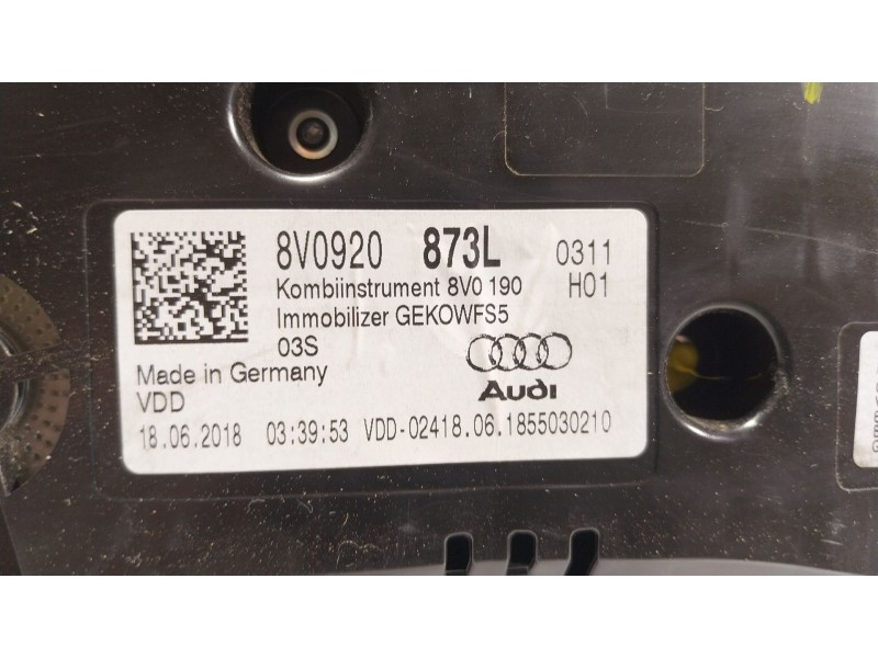 Recambio de cuadro instrumentos para audi a3 sportback (8va, 8vf) 35 tfsi referencia OEM IAM 8V0920873L 8V0920873L 