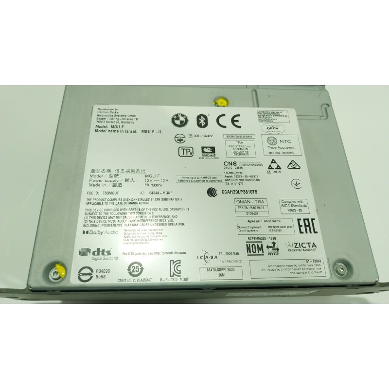 Recambio de sistema navegacion gps para bmw 5 (g30, f90) 530 i mild-hybrid xdrive referencia OEM IAM 65125A56CA0 A56CA001 