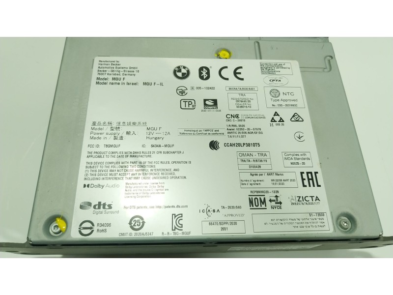 Recambio de sistema navegacion gps para bmw 5 (g30, f90) 530 i mild-hybrid xdrive referencia OEM IAM 65125A56CA0 A56CA001 