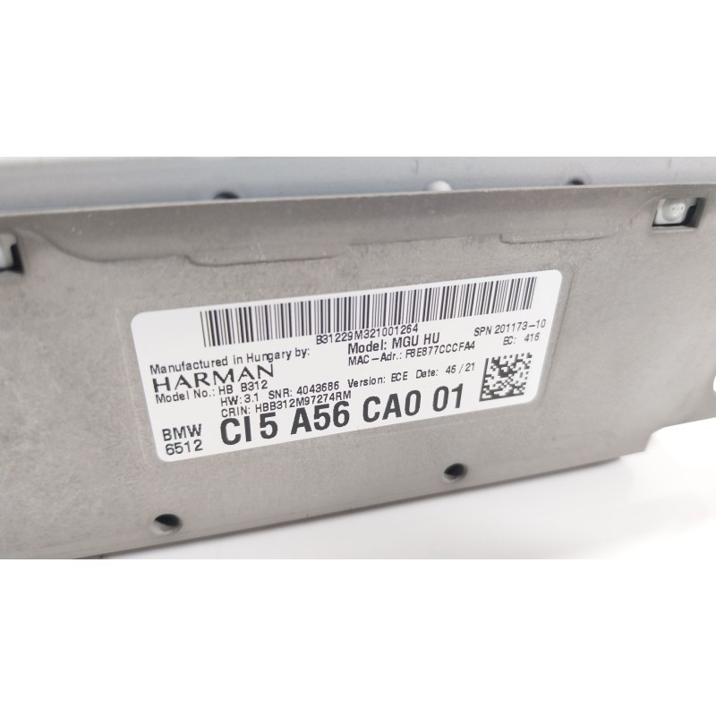 Recambio de sistema navegacion gps para bmw 5 (g30, f90) 530 i mild-hybrid xdrive referencia OEM IAM 65125A56CA0 A56CA001 