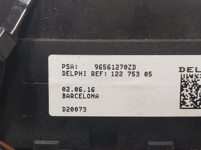 Recambio de mando luces para peugeot partner tepee 1.6 bluehdi 100 referencia OEM IAM  96561278ZD 