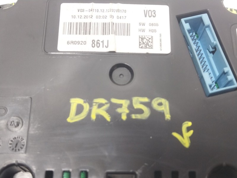 Recambio de cuadro instrumentos para volkswagen polo v (6r1, 6c1) 1.6 tdi referencia OEM IAM 6R0920861J 6R0920861J 
