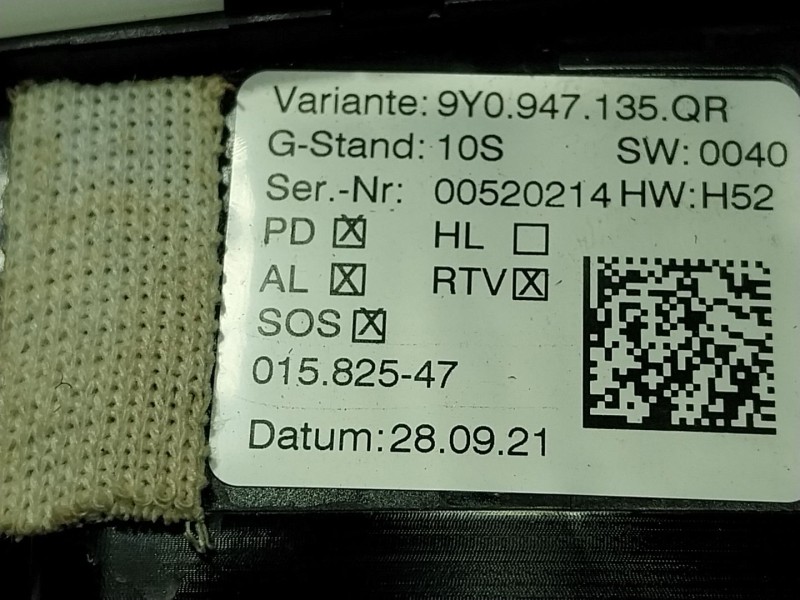 Recambio de piloto interior para porsche cayenne coupe (9yb) 3.0 e-hybrid awd referencia OEM IAM  9Y0947135QR 