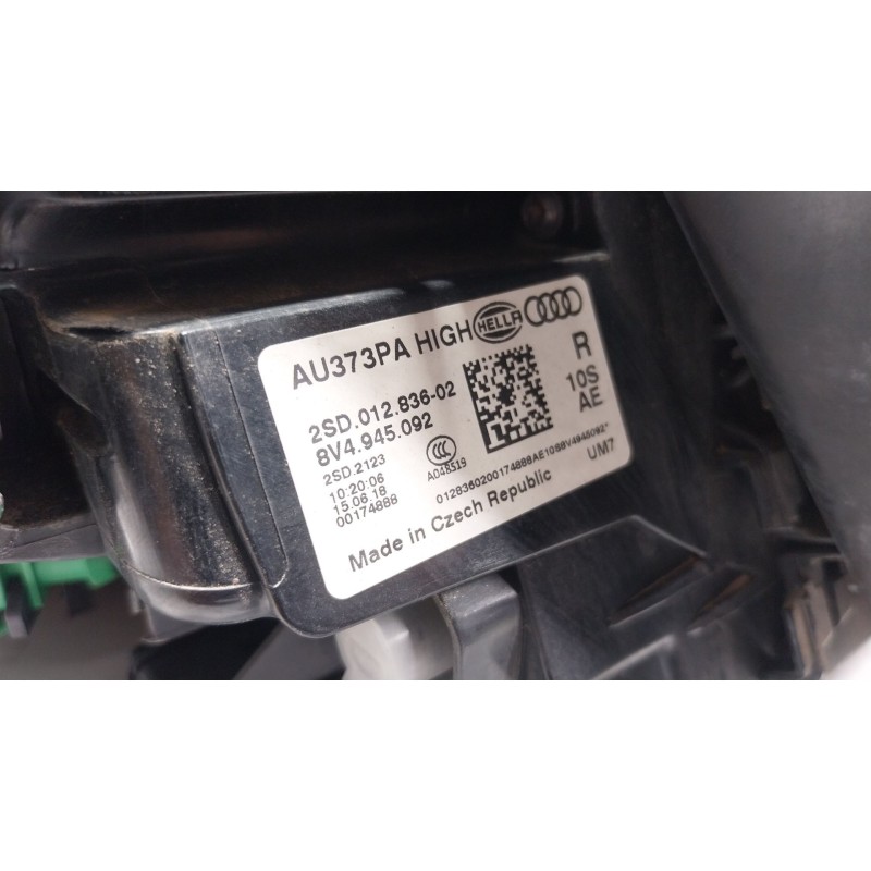 Recambio de piloto trasero derecho para audi a3 sportback (8va, 8vf) 35 tfsi referencia OEM IAM 8V4945092 8V4945092 