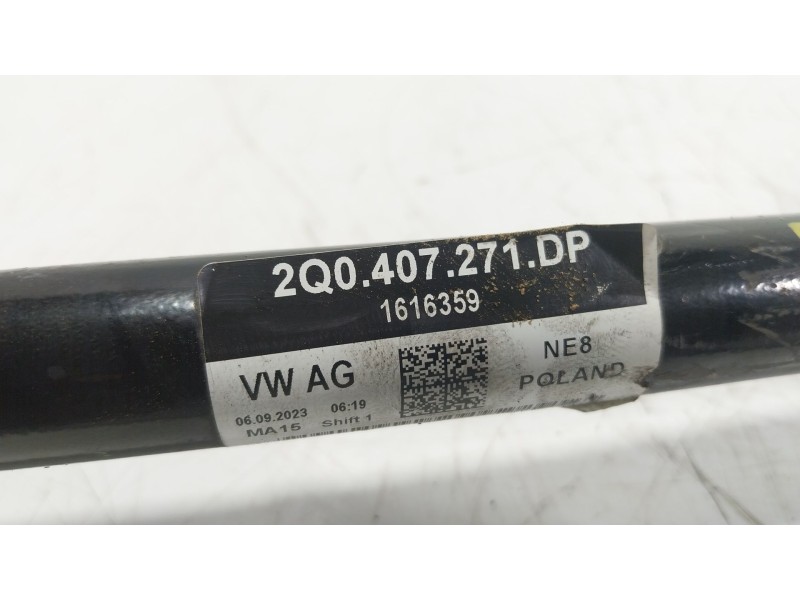 Recambio de transmision izquierda para seat ibiza v (kj1, kjg) 1.0 mpi referencia OEM IAM  2Q0407271DP 