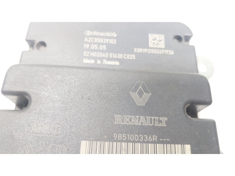 Recambio de centralita airbag para dacia dokker furgoneta/monovolumen 1.6 referencia OEM IAM  985100336R 