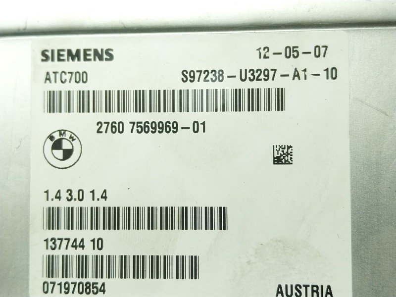Recambio de modulo electronico para bmw x5 (e70) 3.0 d referencia OEM IAM 27607569969 2760756996901 