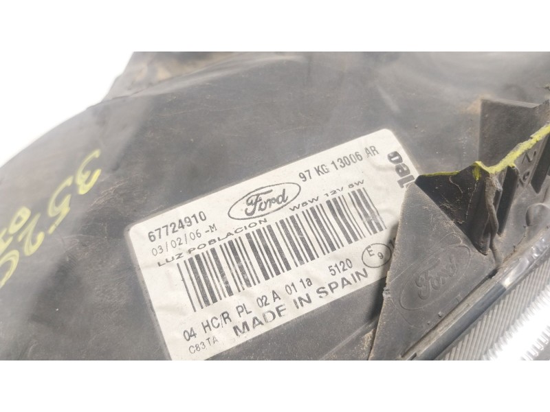 Recambio de faro izquierdo para ford ka (rb_) 1.3 i rocam referencia OEM IAM  67724910 