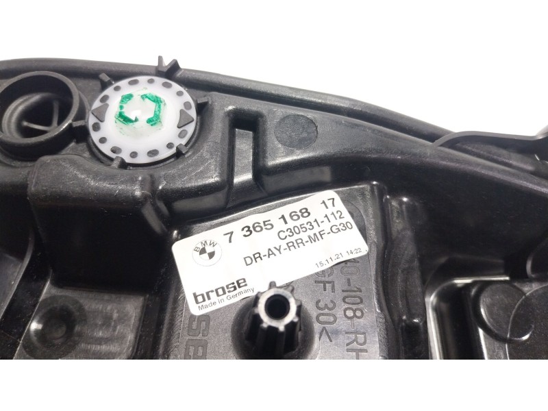 Recambio de elevalunas trasero derecho para bmw 5 (g30, f90) 530 i mild-hybrid xdrive referencia OEM IAM 51337487088 736516817 
