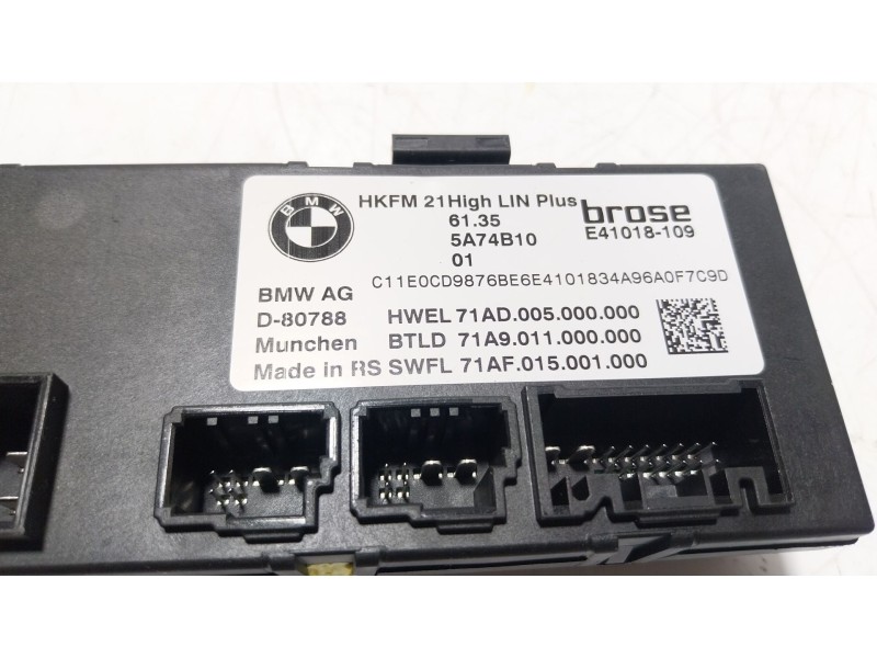 Recambio de modulo electronico para bmw x5 (g05, f95) xdrive 40 d mild-hybrid referencia OEM IAM 61355A74B10 61355A74B10 