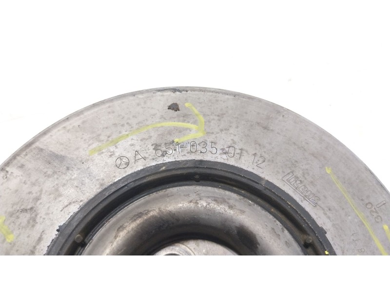 Recambio de polea cigueñal para mercedes-benz clase cla (w117) 2.1 cdi cat referencia OEM IAM  A6510350112 