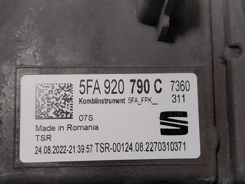 Recambio de cuadro instrumentos para seat leon sportstourer (kl8) fr referencia OEM IAM  5FA920790C 