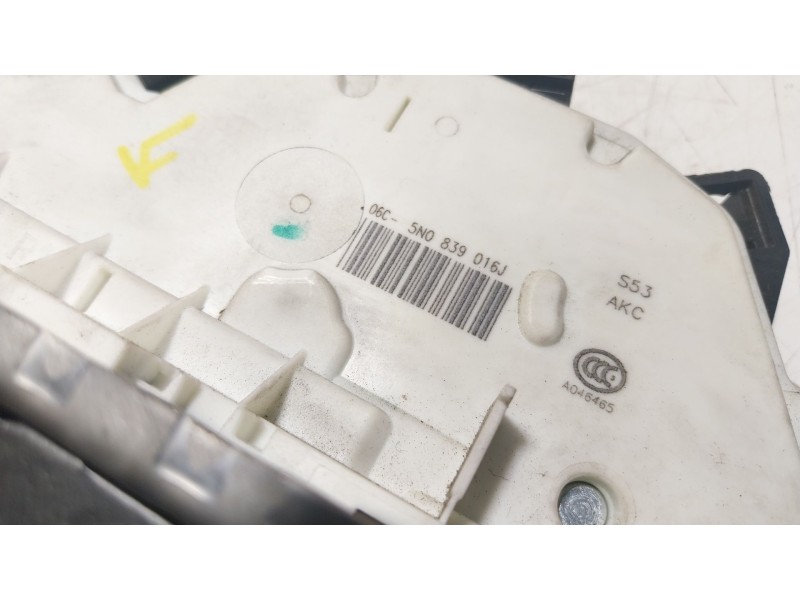 Recambio de cerradura puerta trasera derecha para volkswagen tiguan (5n_) 2.0 tdi referencia OEM IAM  5N0839016J 