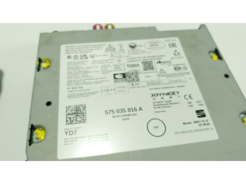 Recambio de sistema navegacion gps para seat arona (kj7, kjp) 1.0 tgi referencia OEM IAM 575035816A 575035816A 