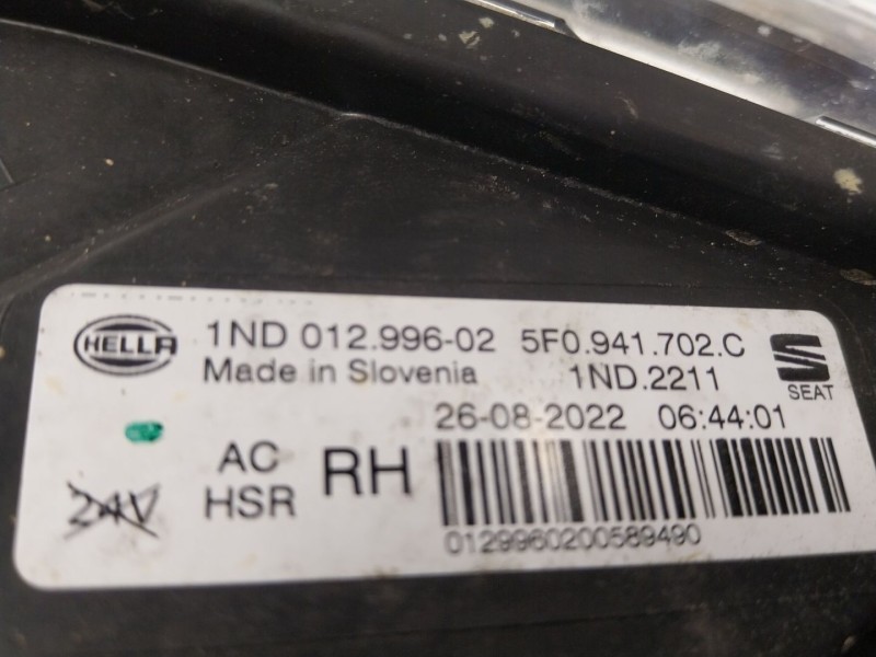 Recambio de faro antiniebla derecho para seat leon sportstourer (kl8) fr referencia OEM IAM  5F0941702C 