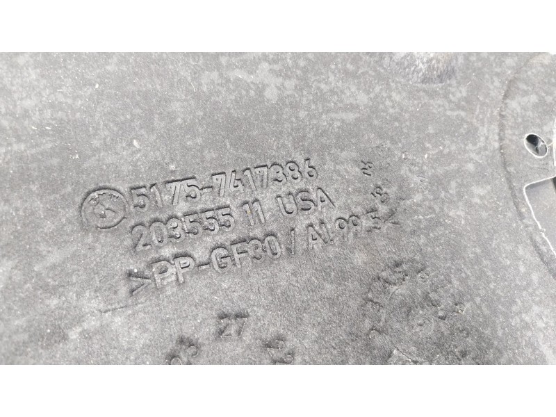 Recambio de cubrecarter para bmw x4 (g02, f98) xdrive 20 d mild-hybrid referencia OEM IAM 51757417386 51757417386 