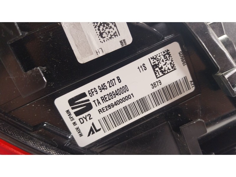 Recambio de piloto trasero izquierdo para seat arona (kj7, kjp) 1.0 tsi referencia OEM IAM  6F9945207B 