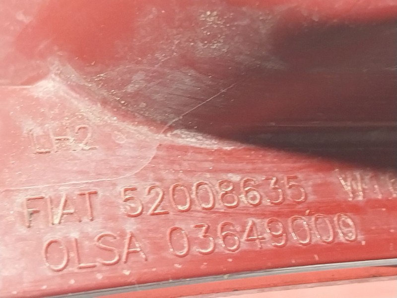 Recambio de piloto trasero antiniebla izquierdo para fiat 500 (312_) 1.2 (312axa1a) referencia OEM IAM 52008635 52008635 