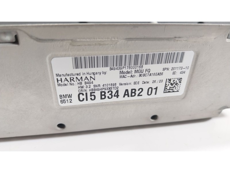 Recambio de sistema navegacion gps para bmw 2 gran coupe (f44) 216 d referencia OEM IAM  5B34AB201 