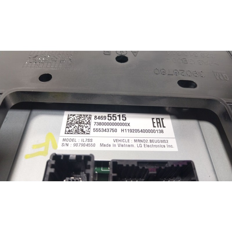 Recambio de pantalla multifuncion para opel astra k (b16) 1.2 turbo (68) referencia OEM IAM  84695515 