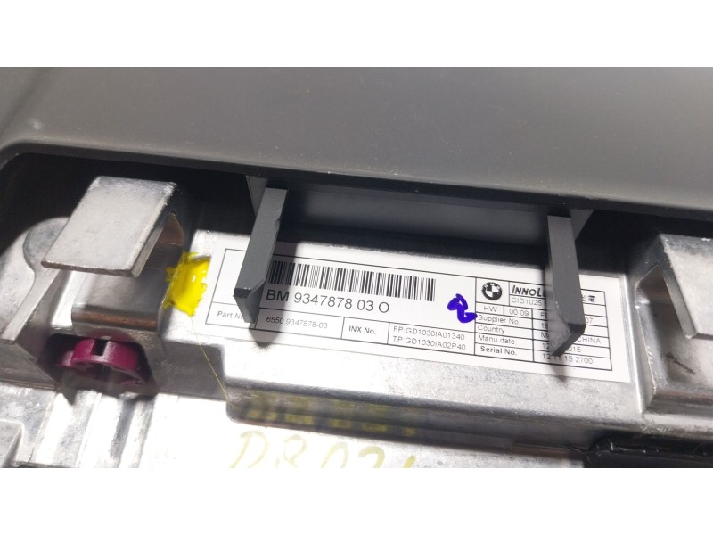 Recambio de pantalla multifuncion para bmw x5 (f15, f85) xdrive 40 d referencia OEM IAM  934787803 