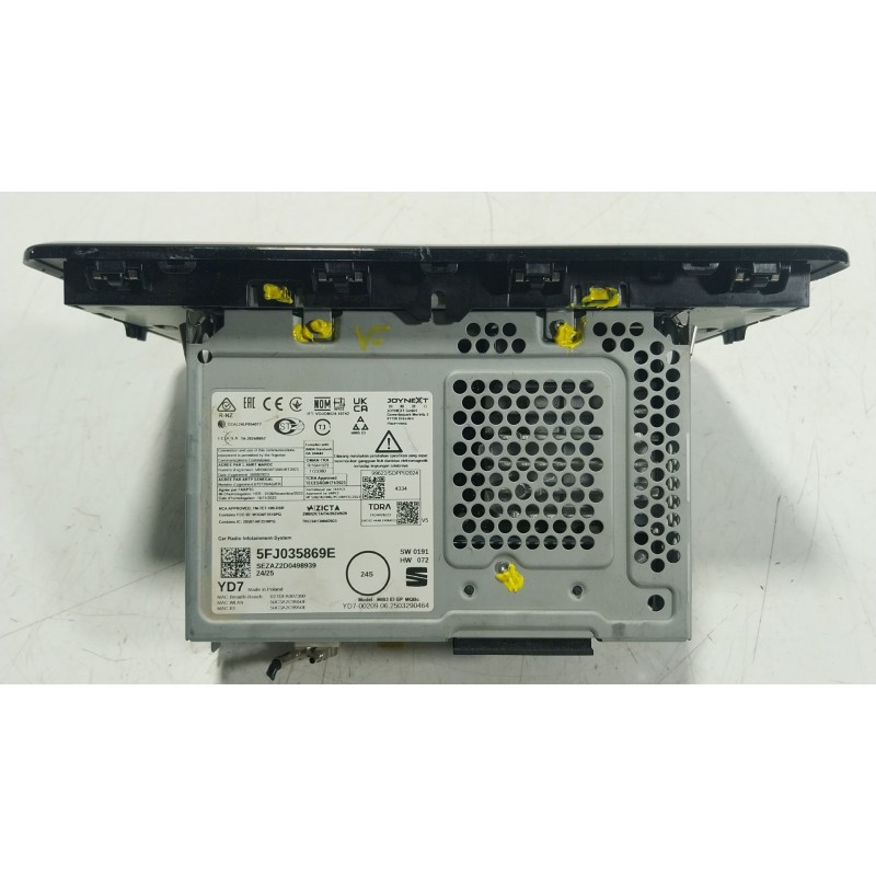 Recambio de pantalla multifuncion para seat arona (kj7, kjp) 1.0 tsi referencia OEM IAM  5FJ035869E 