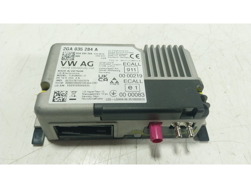 Recambio de modulo electronico para seat arona (kj7, kjp) 1.0 tsi referencia OEM IAM  2GA035284A 