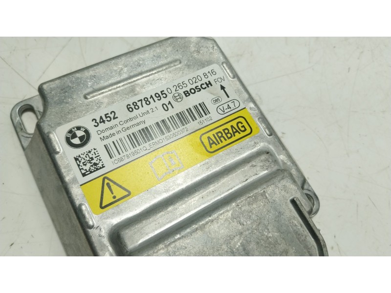 Recambio de centralita airbag para bmw x5 (f15, f85) xdrive 40 d referencia OEM IAM  34526878195 