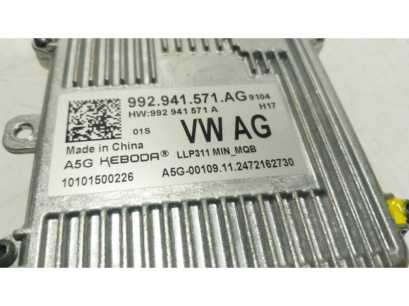 Recambio de centralita faros xenon para seat arona (kj7, kjp) 1.0 tsi referencia OEM IAM  992941571AG 