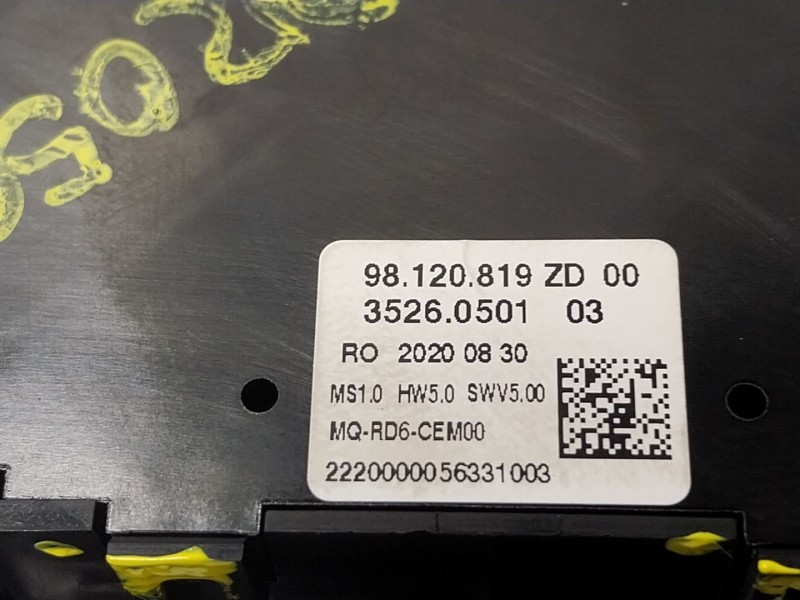 Recambio de mando multifuncion para peugeot expert furgoneta (v_) 1.5 bluehdi 100 referencia OEM IAM   98120819